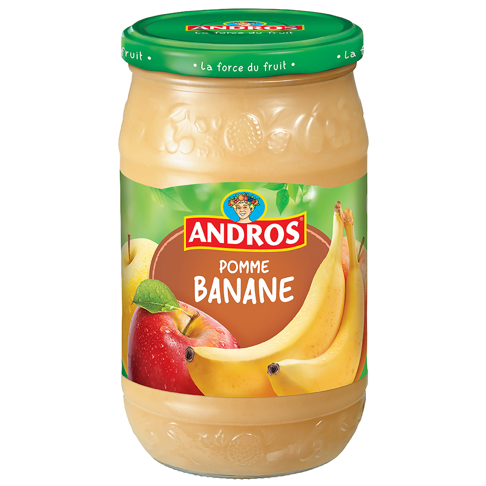 Compote de pomme et banane en gourde Andros