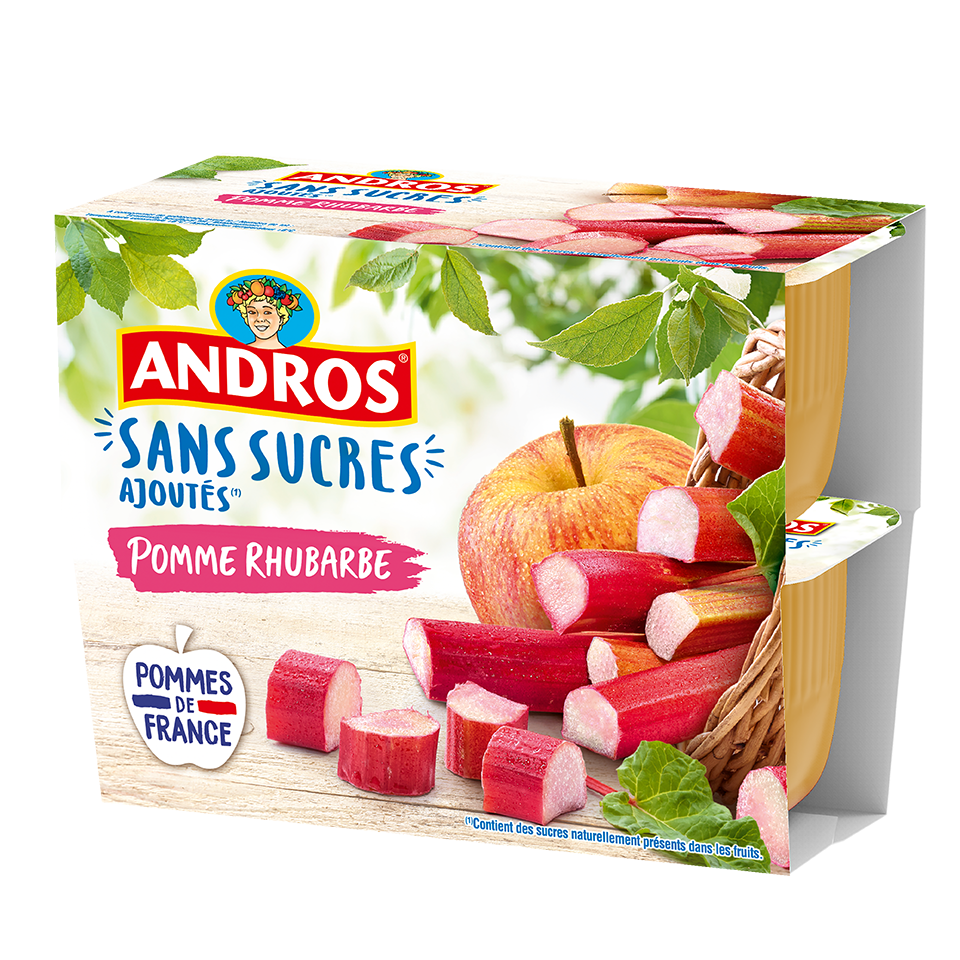 Compote Pomme Sans Sucres Ajoutés - Andros - 800g
