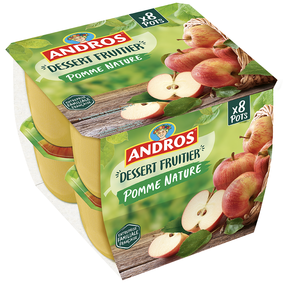 COMPOTE SUCRÉE POMME / BANANE 100g - Andros FoodService